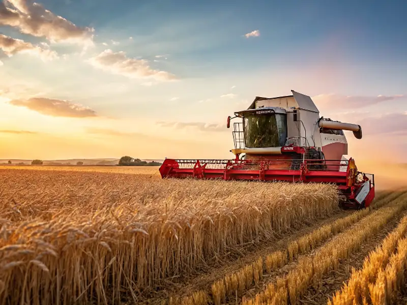First million tons of grain harvested