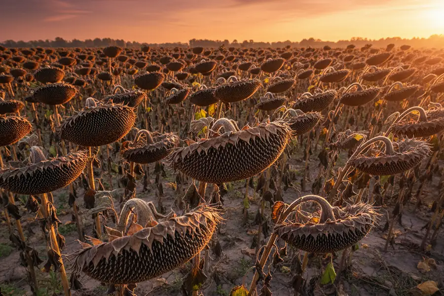 A million tons of sunflowers were harvested in the Saratov region